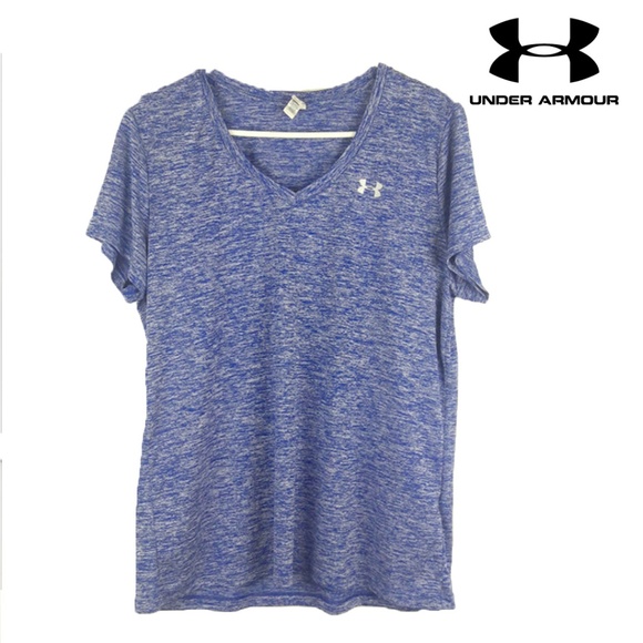 Under Armour Tops - Under Armour Women's Fitted Heat Gear Blue XL